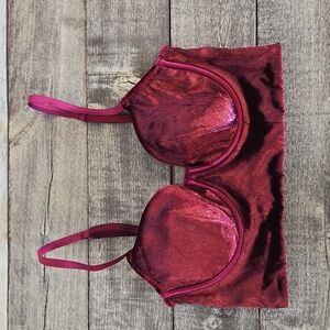 Victoria's Secret Red Satin Bra